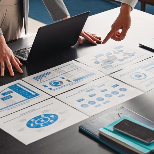 Group of business people meeting in office